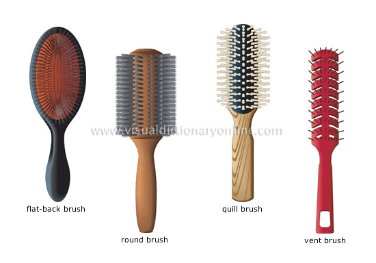 hairbrushes - Visual Dictionary Online
