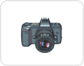 single-lens reflex (SLR) camera: front view