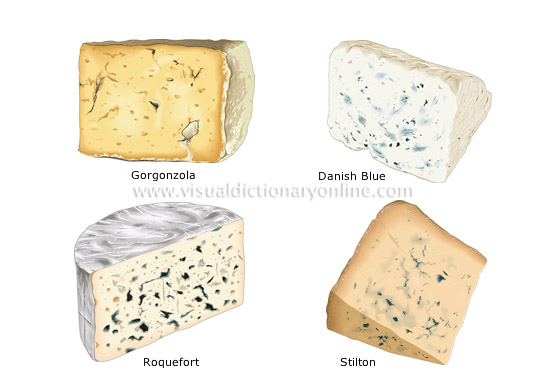 blue-veined cheeses