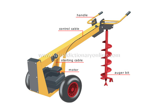 motorized earth auger